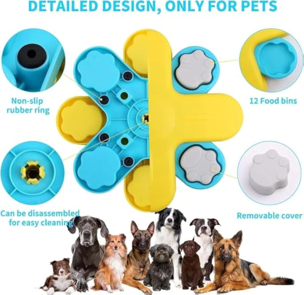 Interactive Dog Puzzle Feeder Toy for Smart Healthy Eating