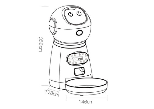 Automatic Pet Feeder for Easy Feeding Even When Away