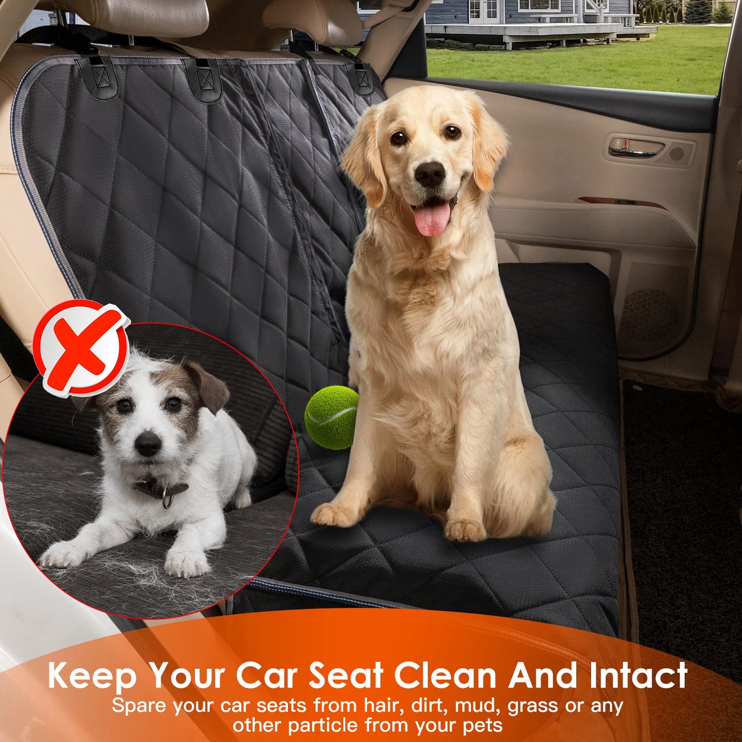 Waterproof Dog Seat Cover for Clean Stress Free Travel