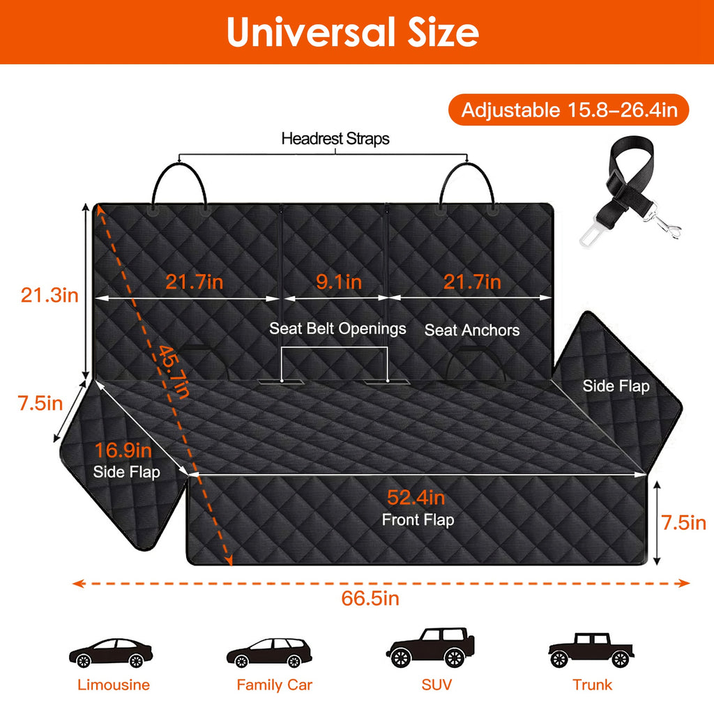 Waterproof Dog Seat Cover for Clean Stress Free Travel