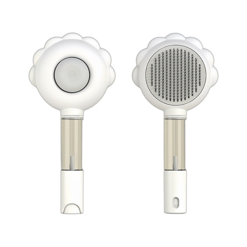Self Cleaning Dog Brush with Spray for Easy Grooming