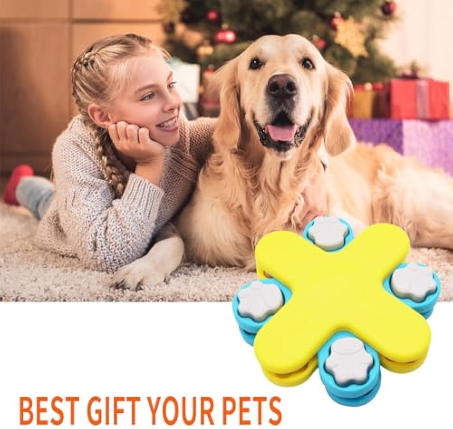 Interactive Dog Puzzle Feeder Toy for Smart Healthy Eating
